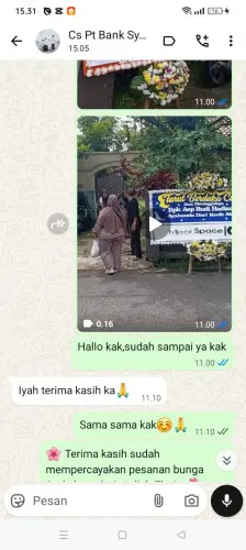 Testimonial Papan Bunga padang